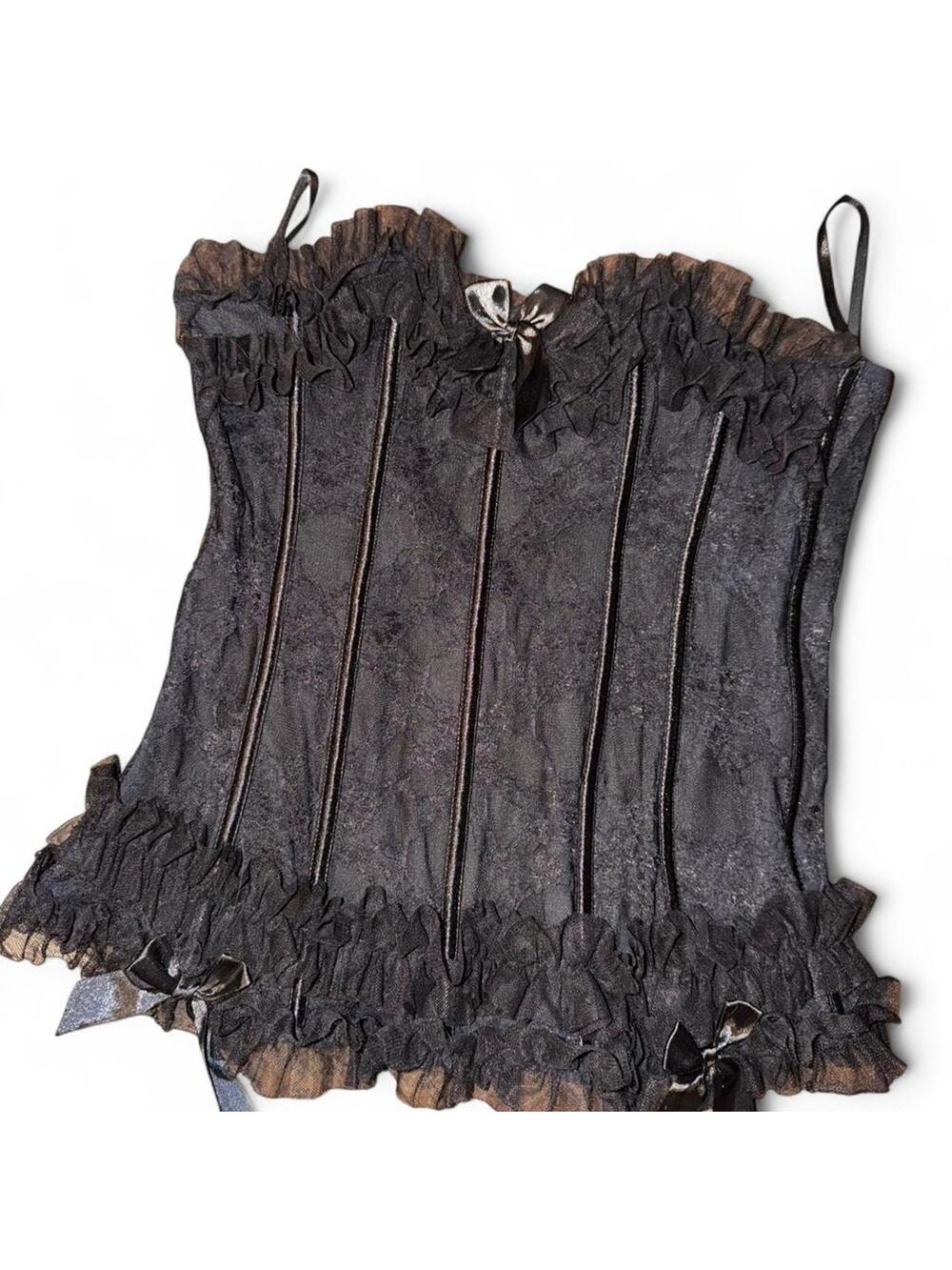 torrid ruffle lace corset top